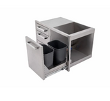Whistler Burford Stainless Steel Triple Drawer & Waste Combo