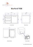 Whistler Burford Stainless Steel Triple Drawer & Waste Combo